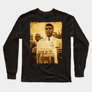 Ali says '' ALLAH is The Greatest" Long Sleeve T-Shirt